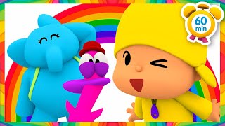 🌈 POCOYO TÜRK  Gökkuşağı nasıl oluşur  60 dakika  Çocuklar için ÇIZGI FILMLER [upl. by Adyaj]