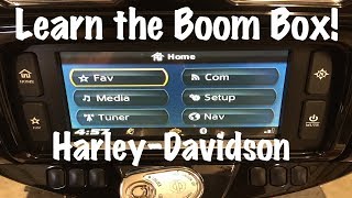 How to use HarleyDavidson Boom Box™ Infotainment SystemGPS MapsStereoBluetoothTutorial [upl. by Namlas]