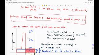 RCD  DESIGN OF RETAINING WALL  SAMPLE PROBLEM 1 PART 44 [upl. by Sidonnie689]