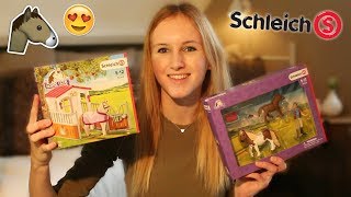 Grote Schleich PAARDENSTAL  PONYSET UNBOXING  Schleich 27  Daphneee [upl. by Bee901]