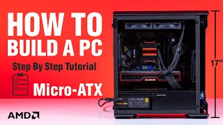 How To Build A Micro ATX PC Mid size [upl. by Winfred]