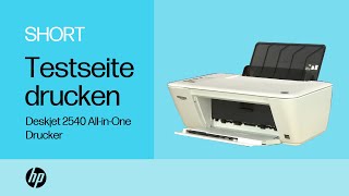 So drucken Sie eine Testseite mit dem HP DeskJet 2540 AllinOne Drucker  HP Support [upl. by Hess264]