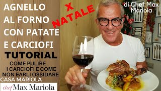 AGNELLO al FORNO con PATATE e CARCIOFI ricetta facile da CasaMariola [upl. by Okramed]