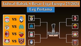 Jadwal 8 Besar Liga Europa 2024  Liverpool vs Atalanta  Perempat Final Europa League 20232024 [upl. by Harihs]