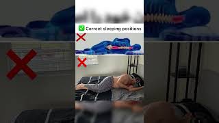 MUST WATCH Best Sleeping Positions 😴sleeping healthandwellness [upl. by Konstance978]