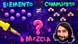 Tipos de Materia Elementos Compuestos y Mezclas  Aprende ciencia  El Profesor Dave lo Explica [upl. by Luana]