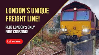 Londons Unique FreightOnly Line  Featuring RARE London Foot Crossing [upl. by Wolsniw586]