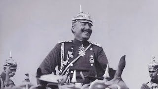 Kaiser Wilhelm II reviews his troops at various parades [upl. by Nybbor]