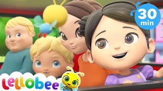 Wheels On The Bus  Lellobee Nursery Rhyme Mix  Preschool Playhouse Kids Songs [upl. by Anerat]