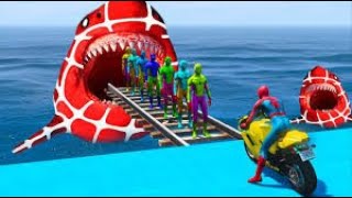 GTA 5 EPIC RAGDOLL SHOW SPIDERMAN VS COLOUR MINIONS FALLS amp FAILS LIVE gta shortsfeed shorts [upl. by Cohlette]