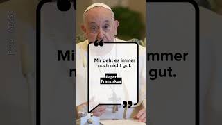 Papst Franziskus muss Reise absagen – und äußert sich bei Audienz [upl. by Hsara]