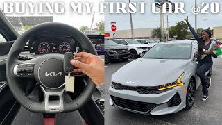 VLOG  I BOUGHT MY FIRST CAR AT 20 2024 KIA K5 GTLINE  car tour  buying process [upl. by Levram]