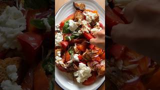 Panzanella with Mozzarella  saladrecipe [upl. by Lucita90]