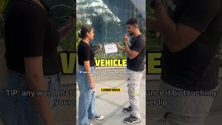 Correct Pronunciation ✅ learnwithrahil pronunciation vehicle youtubeshorts ielts spokenenglish [upl. by Hachman]