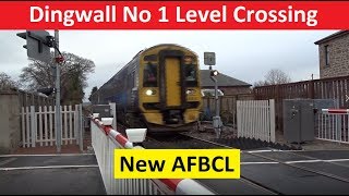 Dingwall No 1 Level Crossing  New AFBCL upgrade [upl. by Eelyr]