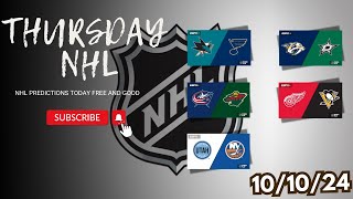 NHL Picks amp Predictions Today 101024  NHL Picks Today 101024  Best NHL Bets [upl. by Ayr]