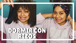 DORMIR con CABELLO RIZADO  RIZOS PERFECTOS por la MAÑANA 🌴 [upl. by Cinimmod]