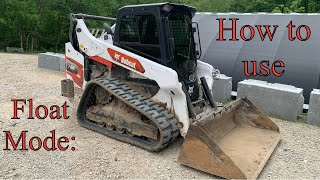 HOW TO Bobcat T66 float control [upl. by Yelruc]