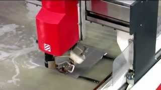 Intermac Water Jet CNC Primus 184  5 axis [upl. by Mehcanem]