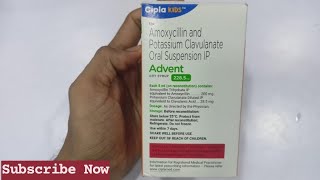 Advent Dry syrup  Amoxycillin amp potassium clavulanate Syrup [upl. by Ettenowtna757]