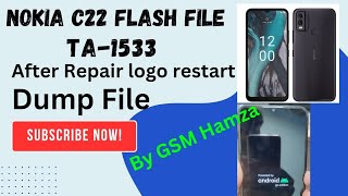 Nokia C22 Stock ROM Firmware  TA1533  Flash File  After repair restart Fix  logo restart  dump [upl. by Diarmid426]