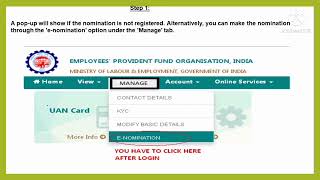 EPFO Enomination Process Step by Step pf e nomination kaise kare 2022nomination pf [upl. by Orrocos894]