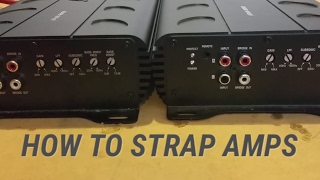 HOW TO Strap Amps  Linking Two Strappable Mono Amps [upl. by Gannon]