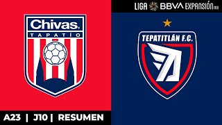 Resumen  Tapatio vs Tepatitlan  Jornada 10  Apertura 2023  Liga BBVA Expansión MX [upl. by Millman614]