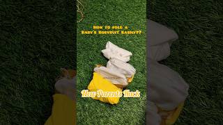 How to fold babys clothes easily New Parents Hack  hackvideos poojaamare shorts [upl. by Alfi]