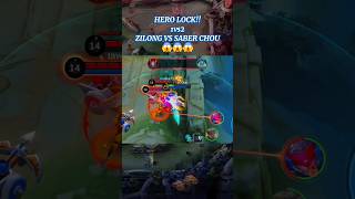 ZILONG VS CHOU SABER mlbb shorts zilong chou saber bismillah subscribe [upl. by Atoel447]