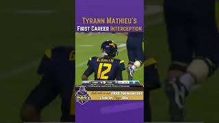 Tyrann Mathieus First Career Interception 👀 vs West Virgina [upl. by Kelbee]