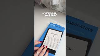 Unboxing my new KINDLE 📖 bookish booktube kindle kindleunlimited unboxing asmrunboxing [upl. by Nnanerak]