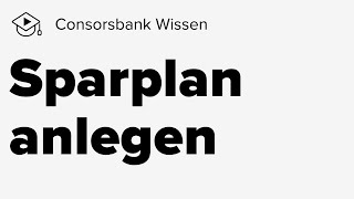 Sparplan anlegen [upl. by Krigsman]