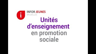 Lenseignement de promotion sociale [upl. by Pepper]