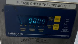 Calibration adjustment of a Fairbanks HR5000 [upl. by Eidnac]