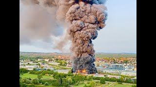 Brackenheim  Großbrand in Lauffen am Neckar [upl. by Natale902]