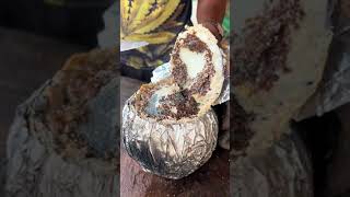 Roasted F rong in Coconut in aluminum [upl. by Poulter]