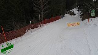 BLACK run called Super Megeve then Green Rosiere MEGEVE ski resort  GoPro HD POV Skiing  Feb 2024 [upl. by Leinod575]