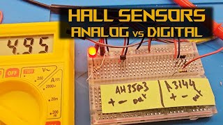 Digital and Analog Hall Sensors  AH5303  A3144  Arduino Hall Sesnors  Current Proximity Sensors [upl. by Areid]