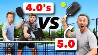 TWO 40 Pickleball Players vs ONE 50 Player [upl. by Edson]