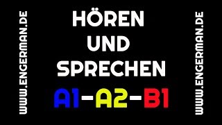 Hören und Sprechen 1  A1A2B1  mit Untertiteln [upl. by Alika]