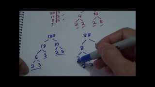 Matemática Básica  Descomponer en Factores Primos  Descomposición por 2 métodos [upl. by Noxas634]