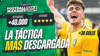 LA TÁCTICA MÁS DESCARGADA DE FOOTBALL MANAGER 2024 [upl. by Sorgalim]