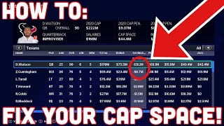 The Basics Of Cutting Salary Cap Space In Madden [upl. by Enelav840]