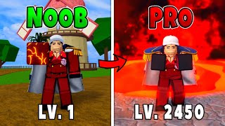 Magma Awakening Noob to Pro Level 1 to Max Level 2450 in Blox Fruits [upl. by Bunder846]