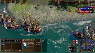 Zu Lande und zu Wasser  Age of Empires III Definitive Edition Gefecht Briten  Match 3 Part 2 [upl. by Rupert]