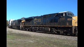 CSX L 702 23 ContainersManifest by Raleigh St 112324 Seaboard System Sticker Unit leads 284 axles [upl. by Yattirb]