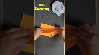 EASY Paper Airplane  How To Make A Boomerang Paper Plane That Flies Back  boomerang [upl. by Tanaka]