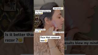 First ever FACE WAX EXPERIENCE🤥😮‍💨🥹yt shorts wax shortfeed vlog hairremoval viralvideo [upl. by Lilaj]