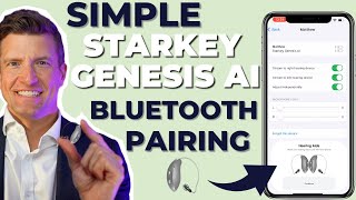 How to Pair Your Bluetooth Starkey Genesis AI Hearing Aids to your iPhone in 3 Steps [upl. by Favien]